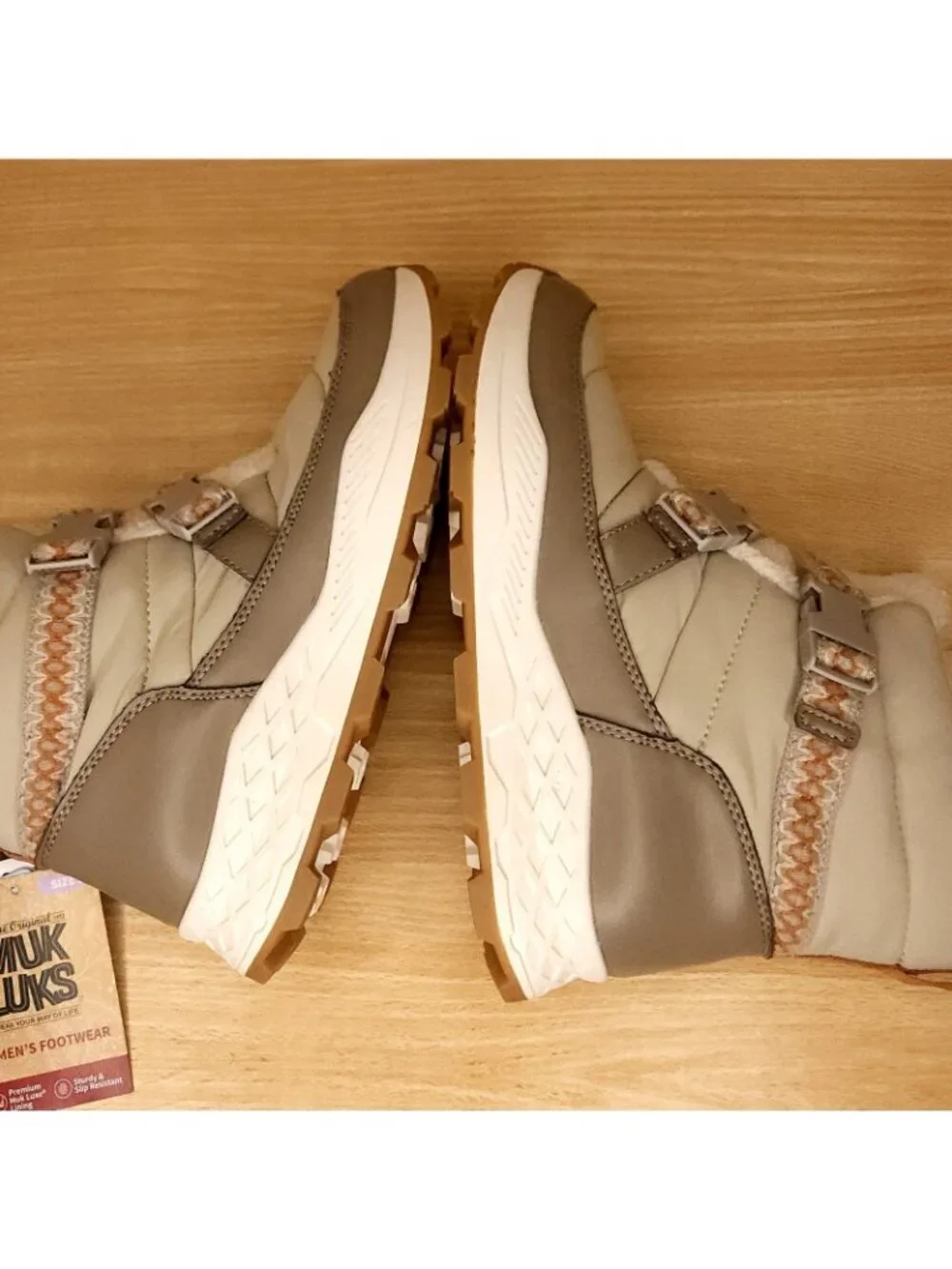 Muk Luk Womens New Beige Wren Snow Boot 9